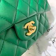 Chanel Mini Cf Handle Pearlescent Green AS2431 Size 20 x 6 x 13 cm - 5