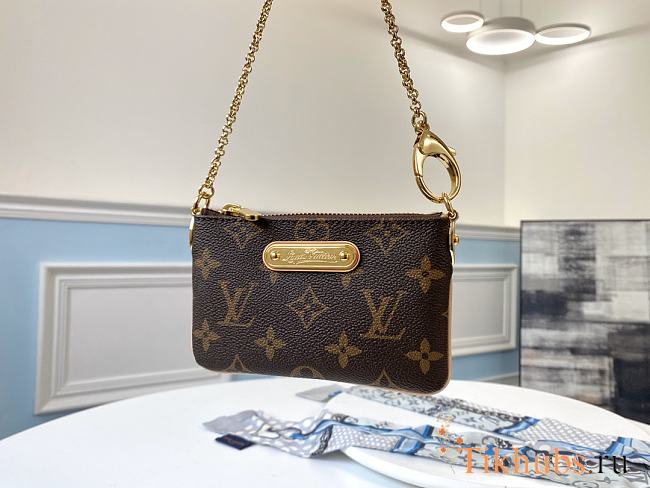 Louis Vuitton Monogram Pochette Milla PM M60095 Size 15.5 × 9.5 × 1.5 cm - 1