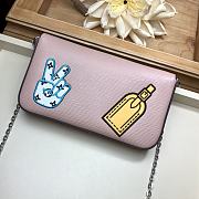 Louis Vuitton Pochette Felicie Rose Ballerine Pink M63726 Size 21 x 12 x 3 cm - 5