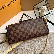 Louis Vuitton Damier Ebene Canvas Eva Clutch N55213 Size 25 x 4 x 13 cm - 4