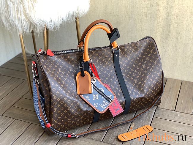 Louis Vuitton Keepall Bandouliere 50 M56855 Size 50 x 29 x 23 cm - 1