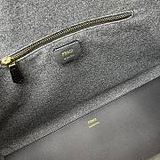 Fendi Medium Black Leather Tote Bag 887 Size 21,5 x 40,5 x 35 cm - 4