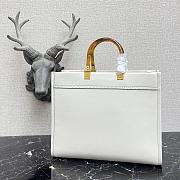 Fendi Medium Leather Tote Bag White 887 Size 36 x 17 x 31 cm - 4