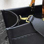 Fendi Medium Leather Tote Bag Black 887 Size 36 x 17 x 31 cm - 2