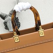 Fendi Medium Leather Tote Bag Brown 887 Size 36 x 17 x 31 cm - 6