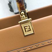 Fendi Medium Leather Tote Bag Brown 887 Size 36 x 17 x 31 cm - 3