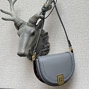 Fendi Moonlight Leather Handbag Blue Size 21 x 9 x 14 cm - 5