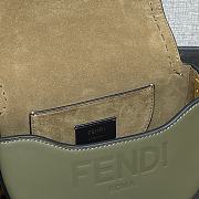 Fendi Moonlight Leather Handbag Green Size 21 x 9 x 14 cm - 3