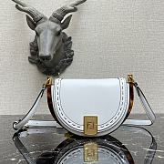 Fendi Moonlight Leather Handbag White Size 21 x 9 x 14 cm - 1