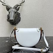 Fendi Moonlight Leather Handbag White Size 21 x 9 x 14 cm - 4