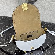 Fendi Moonlight Leather Handbag White Size 21 x 9 x 14 cm - 6