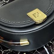 Fendi Moonlight Leather Handbag Black Size 21 x 9 x 14 cm - 2