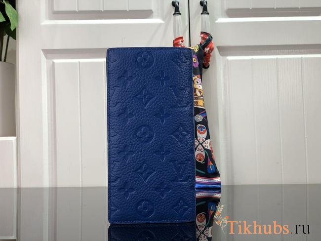 Louis Vuitton Brazza Wallet Blue M80592 Size 10 x 19 x 2 cm - 1