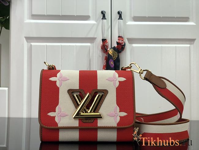 Louis Vuitton Twist MM Bag Red M57722 Size 23 x 17 x 9.5 cm - 1