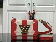 Louis Vuitton Twist MM Bag Red M57722 Size 23 x 17 x 9.5 cm - 1