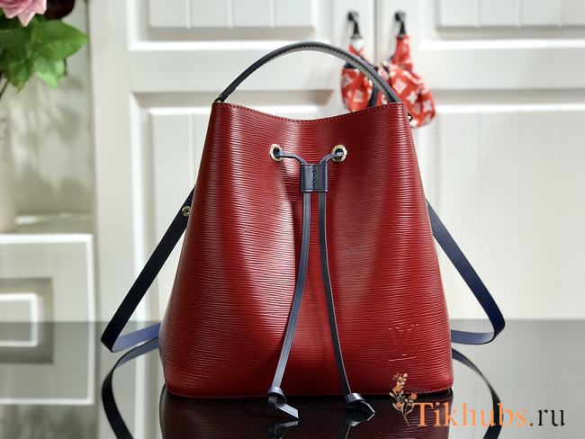 Louis Vuitton Neo Noe Shoulder Bag Red M54369 Size 26 x 26 x 17.5 cm - 1