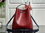 Louis Vuitton Neo Noe Shoulder Bag Red M54369 Size 26 x 26 x 17.5 cm - 6