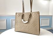 LV Onthego Handbag Monogram Beige M44576 Size 41 x 34 x 19 cm - 5