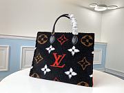 Louis Vuitton LV Teddy Onthego Monogram Wool Tote Bag M55420 Size 41 x 34 x 19 cm - 1