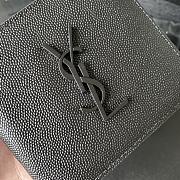 YSL Men's Short Single-Compartment Wallet A075K Size 11 x 9.5 × 2.5 cm - 2