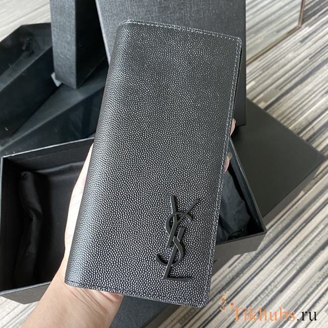 YSL Men's Long Single-Fold Wallet A076K Size 9 x 18 x 2 cm - 1