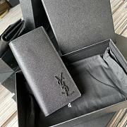 YSL Men's Long Single-Fold Wallet A076K Size 9 x 18 x 2 cm - 4