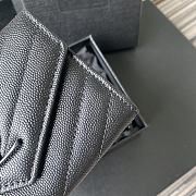 YSL Small Wallet Black A026K Size 13.5 x 9.5 x 3 cm - 6