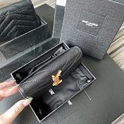 YSL Small Wallet Gold Logo A026K Size 13.5 x 9.5 x 3 cm - 5