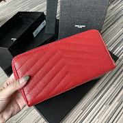 YSL Wallet Red 358094 Size 19 x 9 cm - 3