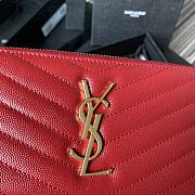 YSL Wallet Red 358094 Size 19 x 9 cm - 2