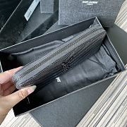 YSL Wallet Full Black 358094 Size 19 x 9 cm - 2