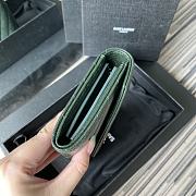 YSL Wallet Green 437469-1 Size 19 x 9 cm - 6