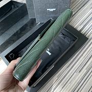 YSL Wallet Green 437469-1 Size 19 x 9 cm - 5