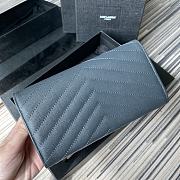 YSL Wallet Blue 437469-1 Size 19 x 9 cm - 4