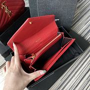 YSL Wallet Red 437469-1 Size 19 x 9 cm - 2