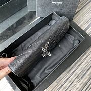 YSL Wallet Silver Logo 437469-1 Size 19 x 9 cm - 4