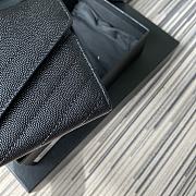 YSL Wallet Silver Logo 437469-1 Size 19 x 9 cm - 3