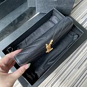 YSL Wallet Gold Logo 437469-1 Size 19 x 9 cm - 6