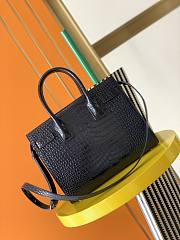 YSL Bag With Crocodile Pattern Black 421863 Size 26 x 20.5 x 12.5 cm - 5