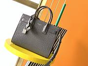 YSL Bag With Crocodile Pattern Gray 421863 Size 26 x 20.5 x 12.5 cm - 1