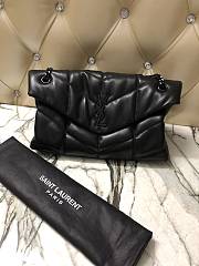 YSL LOULOU PUFFER Black 577475 Size 35 x 23 x 13.5 cm - 1