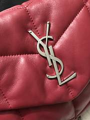 YSL LOULOU PUFFER Quilted Lambskin Bag Red 577476 Size 29 x 17 x 11 cm - 2