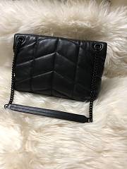 YSL LOULOU PUFFER Quilted Lambskin Bag Black 577476 Size 29 x 17 x 11 cm - 6