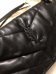 YSL LOULOU PUFFER Quilted Lambskin Bag Black 577476 Size 29 x 17 x 11 cm - 3