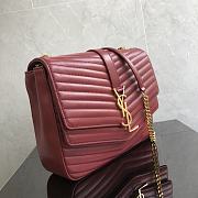 YSL Chain Bag Red 532652 Size 24 x 19 x 7 cm - 5