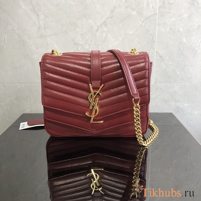 YSL Chain Bag Red 532662 Size 17 x 15 x 6 cm - 1