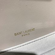 YSL Medium Bellechasse Gray 482044 Size 24 x 16 x 7 cm - 5