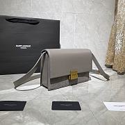 YSL Medium Bellechasse Gray 482044 Size 24 x 16 x 7 cm - 4