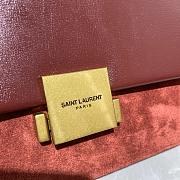 YSL Medium Bellechasse Red 482044 Size 24 x 16 x 7 cm - 4