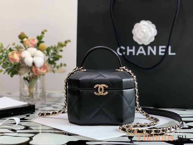 Chanel Box Bag Black 99077 Size 15 x 10 x 11 cm - 1